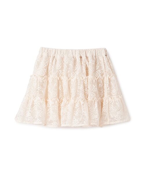 petit main / プティマイン ミニ・ひざ丈スカート | 【リンク】レーススカート | 詳細7