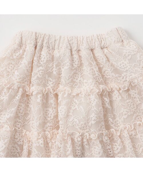 petit main / プティマイン ミニ・ひざ丈スカート | 【リンク】レーススカート | 詳細8