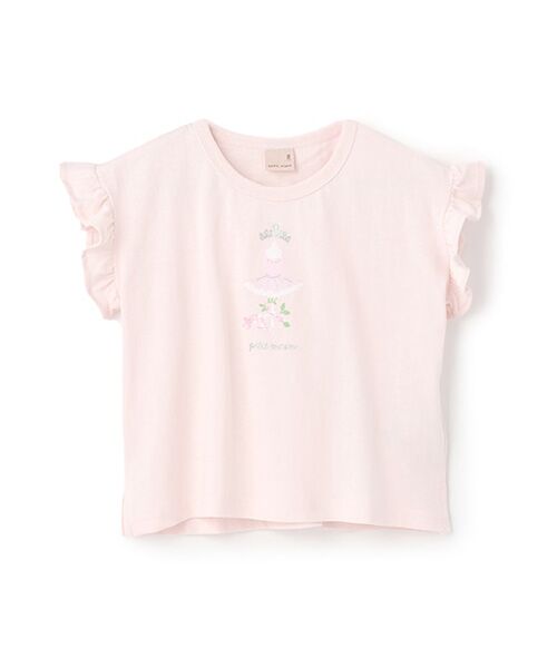 petit main/プティマイン 【プティプラ】GIRLS半袖T L・ピンク 100 petit main/プティマイン 【プティプラ】GIRLS半袖T L・ピンク 100