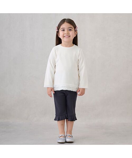 petit main / プティマイン Tシャツ | シアーレイヤード長袖T | 詳細1