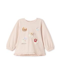 petit main / プティマイン Tシャツ | puputeteアップリケTシャツ