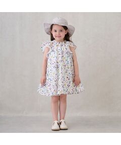 petit main / プティマイン ミニ丈・ひざ丈ワンピース | 【リンク】ラメストライプ/花柄ワンピース