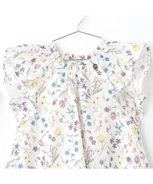 petit main / プティマイン ミニ丈・ひざ丈ワンピース | 【リンク】ラメストライプ/花柄ワンピース | 詳細10