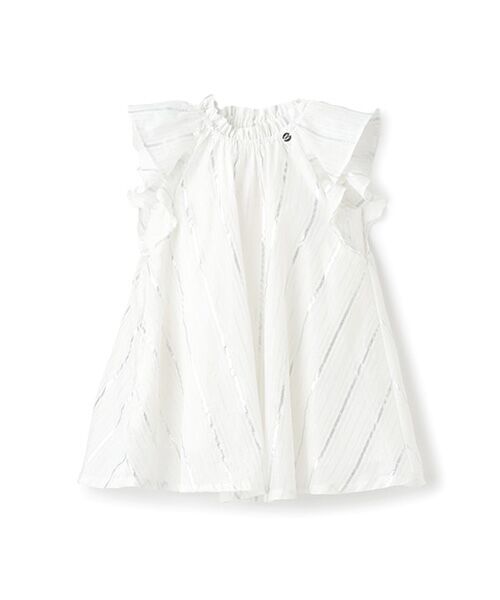 petit main / プティマイン ミニ丈・ひざ丈ワンピース | 【リンク】ラメストライプ/花柄ワンピース | 詳細7