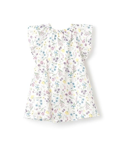 petit main / プティマイン ミニ丈・ひざ丈ワンピース | 【リンク】ラメストライプ/花柄ワンピース | 詳細9