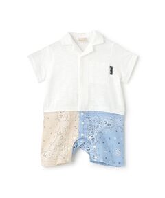 petit main / プティマイン ロンパース | 【リンク】アソート柄パンツカバーオール