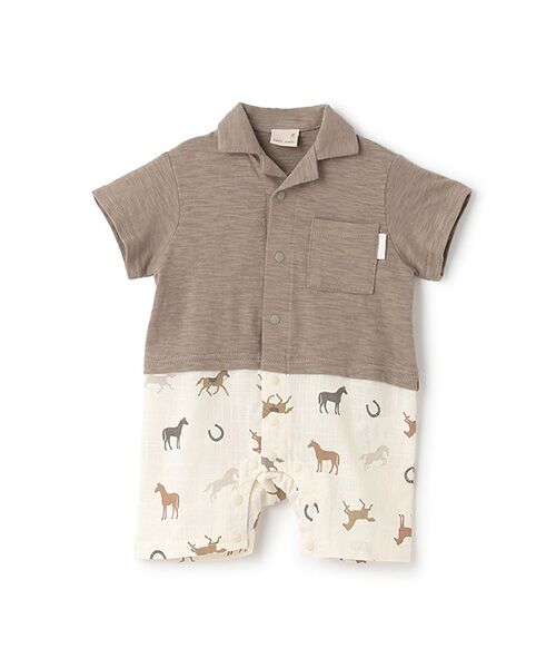 petit main / プティマイン ロンパース | 【リンク】アソート柄パンツカバーオール | 詳細1