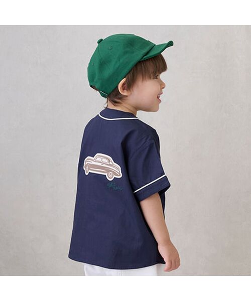 petit main / プティマイン シャツ・ブラウス | ベースボール半袖シャツ | 詳細1