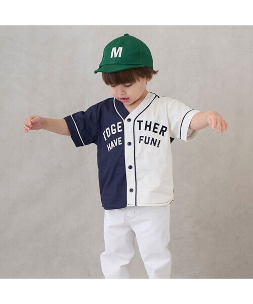 petit main / プティマイン シャツ・ブラウス | ベースボール半袖シャツ | 詳細2