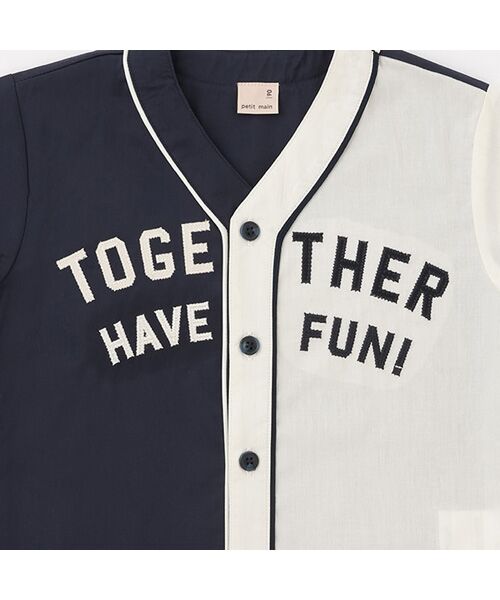 petit main / プティマイン シャツ・ブラウス | ベースボール半袖シャツ | 詳細7
