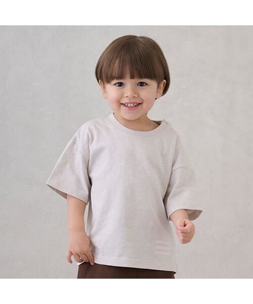 petit main / プティマイン Tシャツ | 【防汚加工】背中ハート半袖Tシャツ | 詳細1