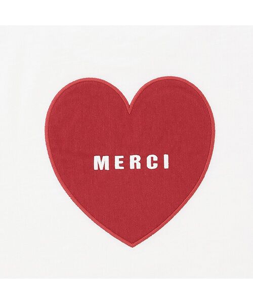 petit main / プティマイン Tシャツ | 【防汚加工】背中ハート半袖Tシャツ | 詳細14