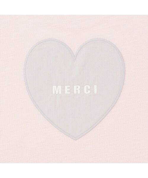 petit main / プティマイン Tシャツ | 【防汚加工】背中ハート半袖Tシャツ | 詳細15