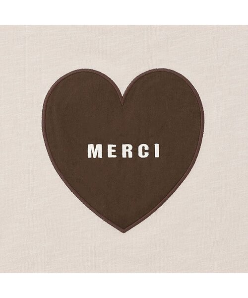 petit main / プティマイン Tシャツ | 【防汚加工】背中ハート半袖Tシャツ | 詳細16