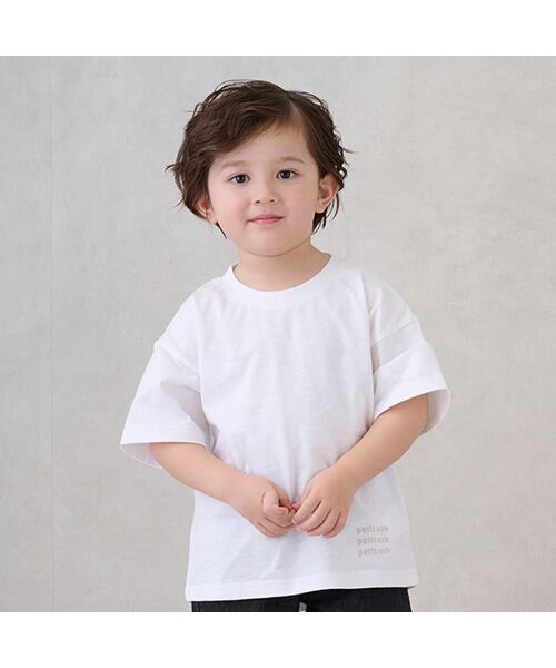 petit main / プティマイン Tシャツ | 【防汚加工】背中ハート半袖Tシャツ | 詳細3