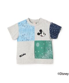 petit main / プティマイン Tシャツ | 【Disney】パッチワーク半袖Tシャツ