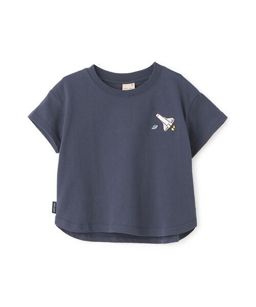 petit main / プティマイン Tシャツ | 【GOODPRICE冷感】刺繍半袖Tシャツ(コン)