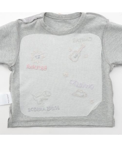 petit main / プティマイン Tシャツ | 【接触冷感】モチーフロゴ刺繍半袖Tシャツ | 詳細4