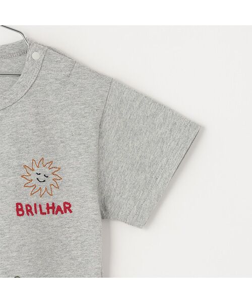 petit main / プティマイン Tシャツ | 【接触冷感】モチーフロゴ刺繍半袖Tシャツ | 詳細5