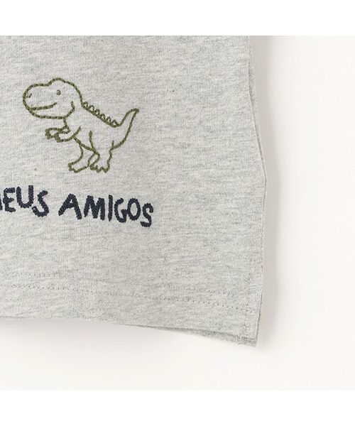petit main / プティマイン Tシャツ | 【接触冷感】モチーフロゴ刺繍半袖Tシャツ | 詳細6