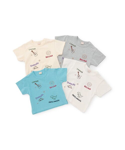 petit main / プティマイン Tシャツ | 【接触冷感】モチーフロゴ刺繍半袖Tシャツ | 詳細8