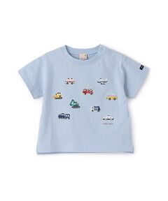 petit main / プティマイン Tシャツ | 【接触冷感】働く車刺繍半袖Tシャツ