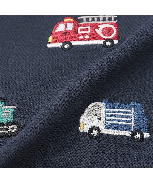 petit main / プティマイン Tシャツ | 【接触冷感】働く車刺繍半袖Tシャツ | 詳細8