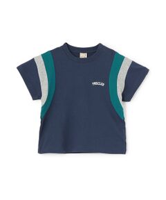 petit main / プティマイン Tシャツ | 【接触冷感】袖ライン配色半袖Tシャツ