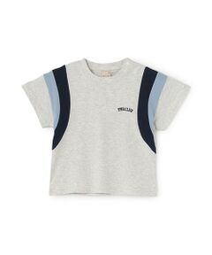 petit main / プティマイン Tシャツ | 【接触冷感】袖ライン配色半袖Tシャツ