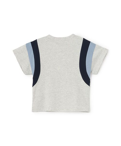 petit main / プティマイン Tシャツ | 【接触冷感】袖ライン配色半袖Tシャツ | 詳細1