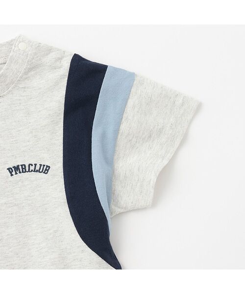 petit main / プティマイン Tシャツ | 【接触冷感】袖ライン配色半袖Tシャツ | 詳細5