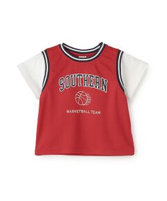 petit main / プティマイン Tシャツ | 【接触冷感】ユニフォームドッキング半袖Tシャツ