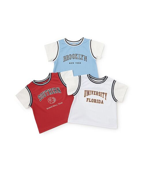 petit main / プティマイン Tシャツ | 【接触冷感】ユニフォームドッキング半袖Tシャツ | 詳細10