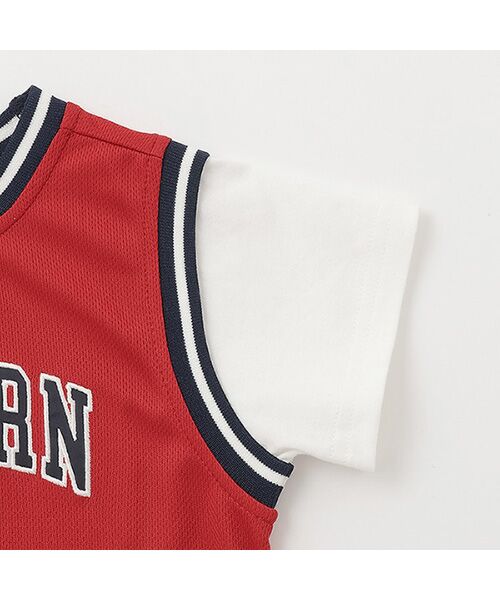 petit main / プティマイン Tシャツ | 【接触冷感】ユニフォームドッキング半袖Tシャツ | 詳細7