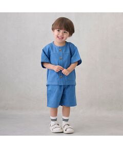 petit main / プティマイン カットソー | 布帛半袖セットアップ