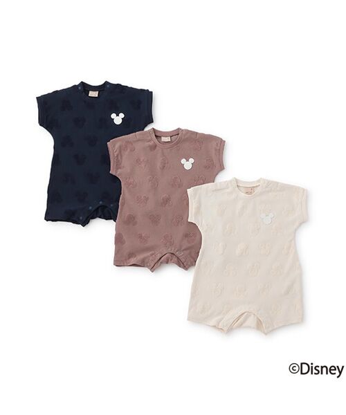 petit main / プティマイン ロンパース | 【Disney】パイルジャガードカバーオール | 詳細7