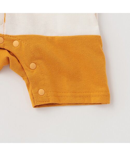 petit main / プティマイン ロンパース | 切替ラガーカバーオール | 詳細7