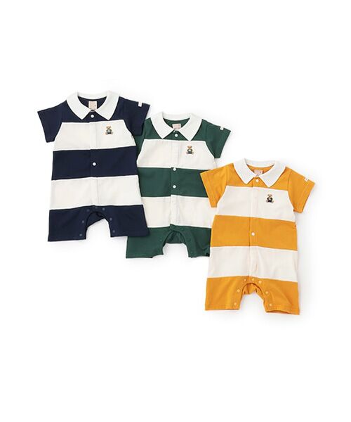 petit main / プティマイン ロンパース | 切替ラガーカバーオール | 詳細9