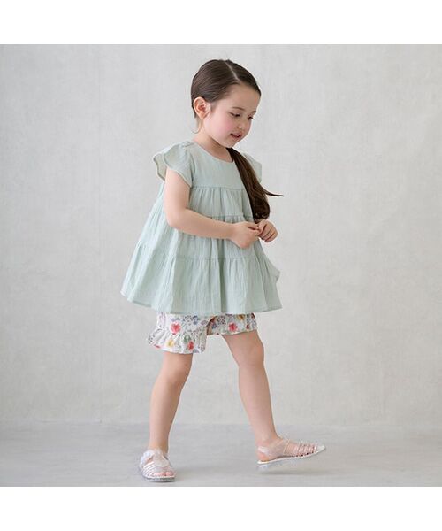 petit main / プティマイン ショート・ハーフ・半端丈パンツ | 【水陸両用】フリルショートパンツ | 詳細1