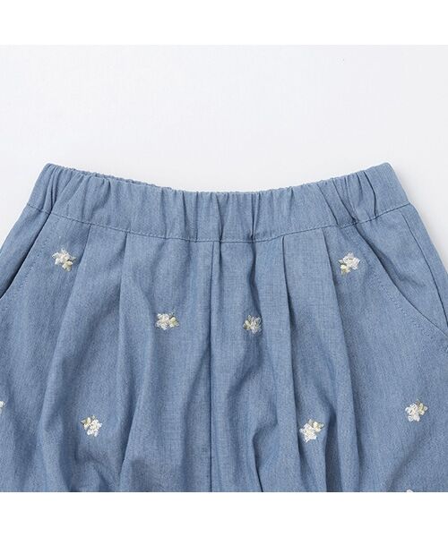 petit main / プティマイン ショート・ハーフ・半端丈パンツ | いちご刺繍バルーンパンツ | 詳細5