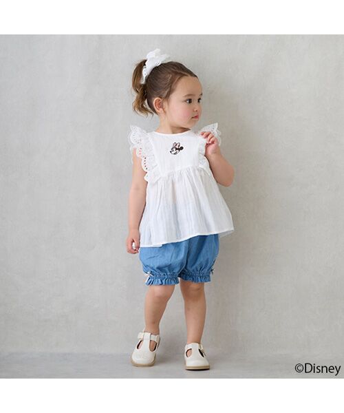 petit main / プティマイン ショート・ハーフ・半端丈パンツ | 【Disney】ミニーバルーンパンツ | 詳細1