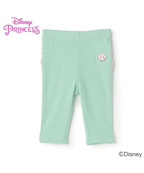 petit main / プティマイン レギンス・スパッツ | 【Disney】バックフリル7分丈レギンス(エメラルドグリ)