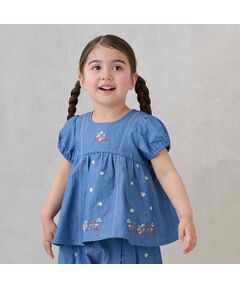 petit main / プティマイン チュニック | 【リンク】いちご刺繍パフチュニック