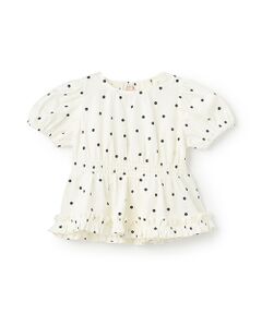 petit main / プティマイン チュニック | 【リンク】パフスリーブ柄チュニック