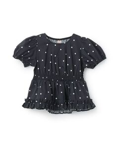 petit main / プティマイン チュニック | 【リンク】パフスリーブ柄チュニック