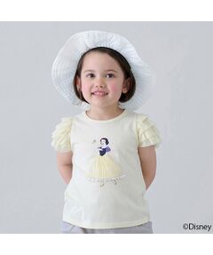 petit main / プティマイン Tシャツ | 【Disney】袖チュールグラフィックT
