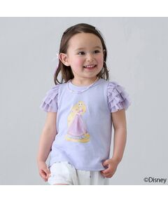 petit main / プティマイン Tシャツ | 【Disney】袖チュールグラフィックT