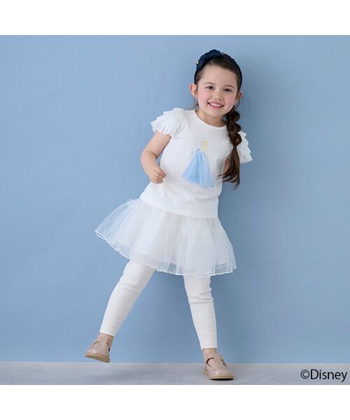 petit main / プティマイン Tシャツ | 【Disney】袖チュールグラフィックT | 詳細10