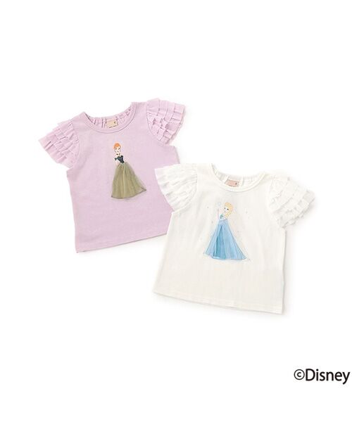 petit main / プティマイン Tシャツ | 【Disney】袖チュールグラフィックT | 詳細29