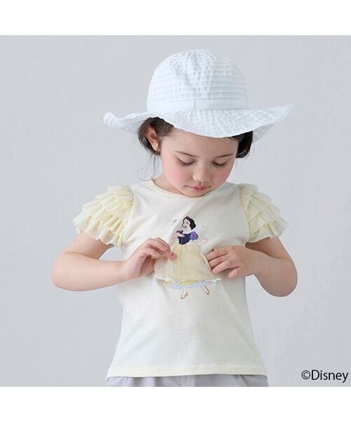 petit main / プティマイン Tシャツ | 【Disney】袖チュールグラフィックT | 詳細3